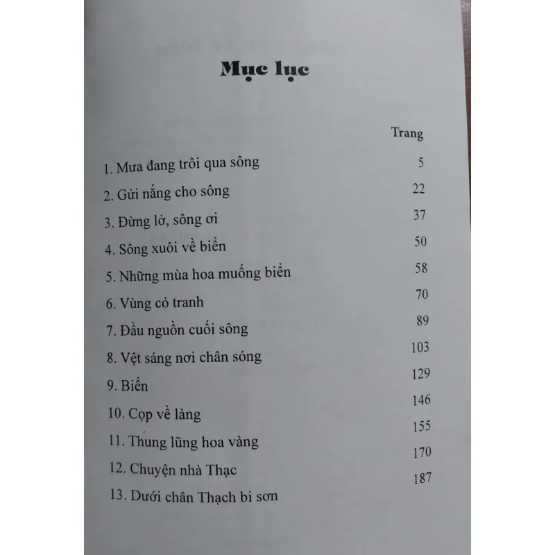 Truyện ngắn/ Sông xuôi về biển/ Huỳnh Thạch Thảo/ Như mới 989668