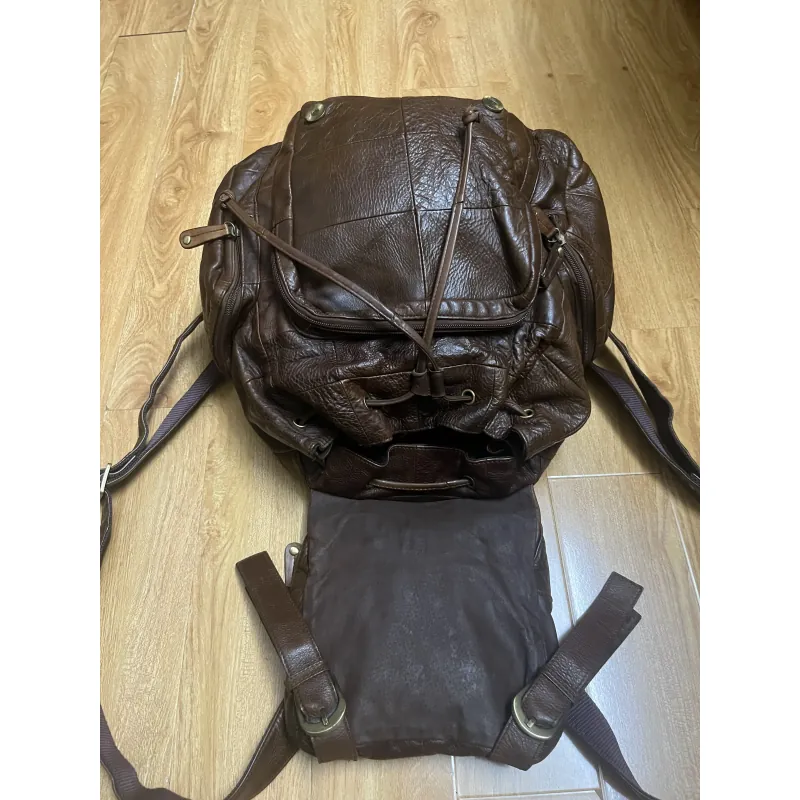 Balo nam 31x42x13 da thật 2hand 1013064