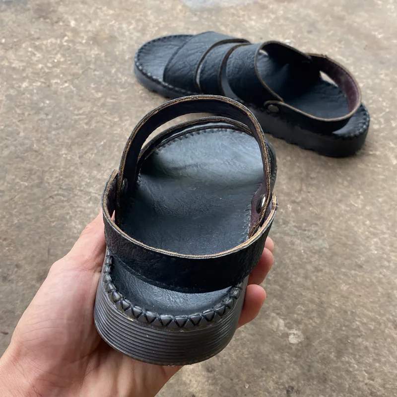 Dép da nam quai hậu còn mới 605061