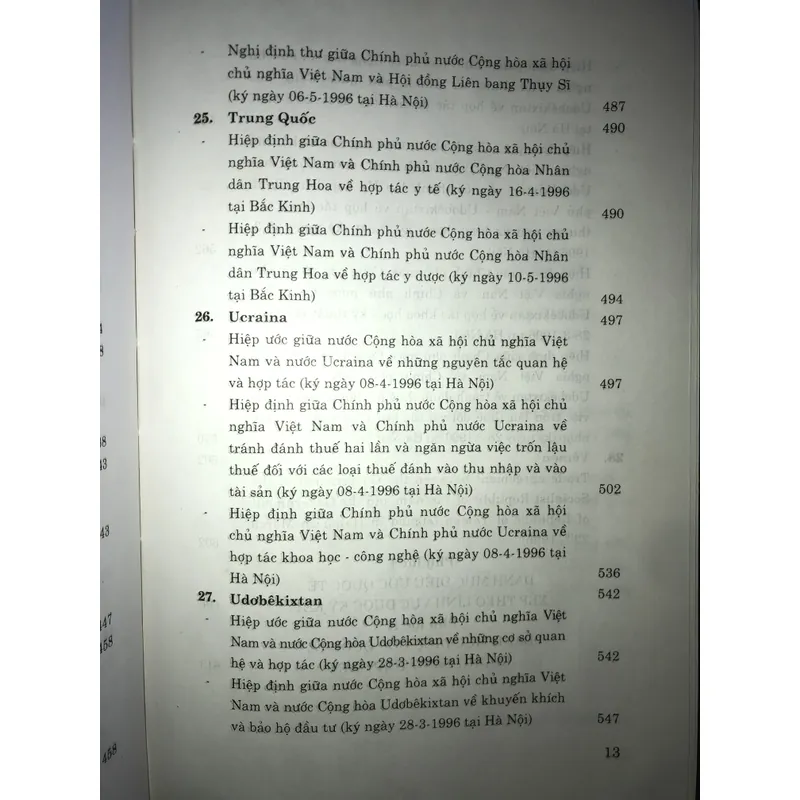 Niên giám các điều ước quốc tế nước cộng hoà xã hội chủ nghĩa Việt Nam ký năm 1996 708735