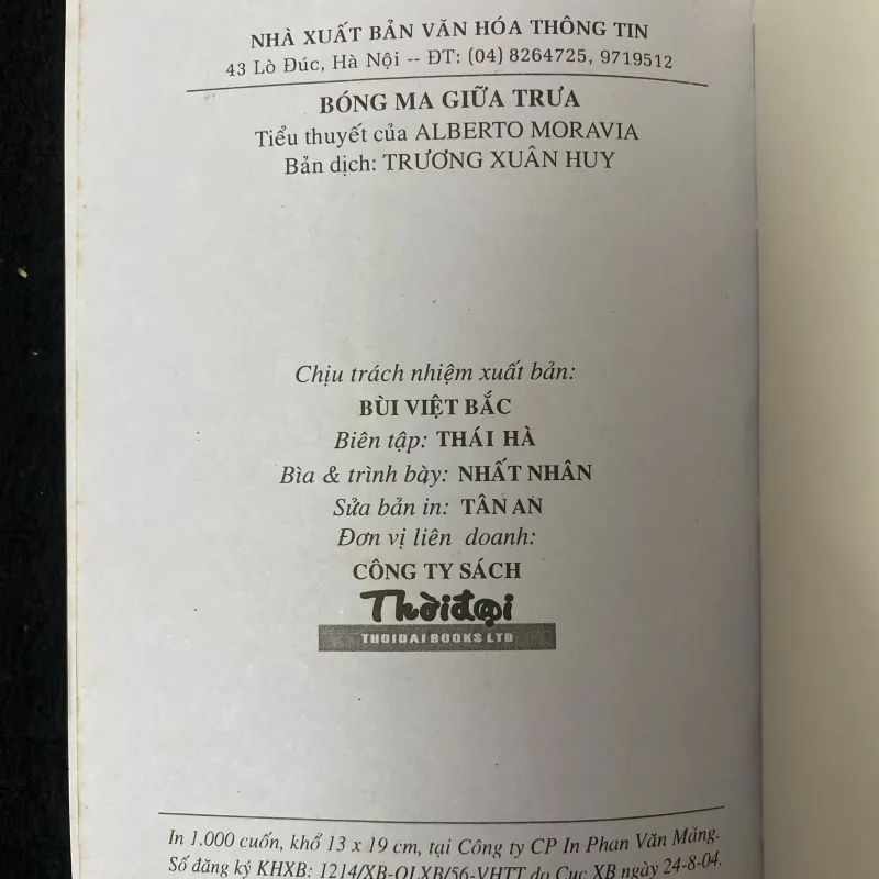 Bóng ma giữa trưa-Alberto Moravia 1033539