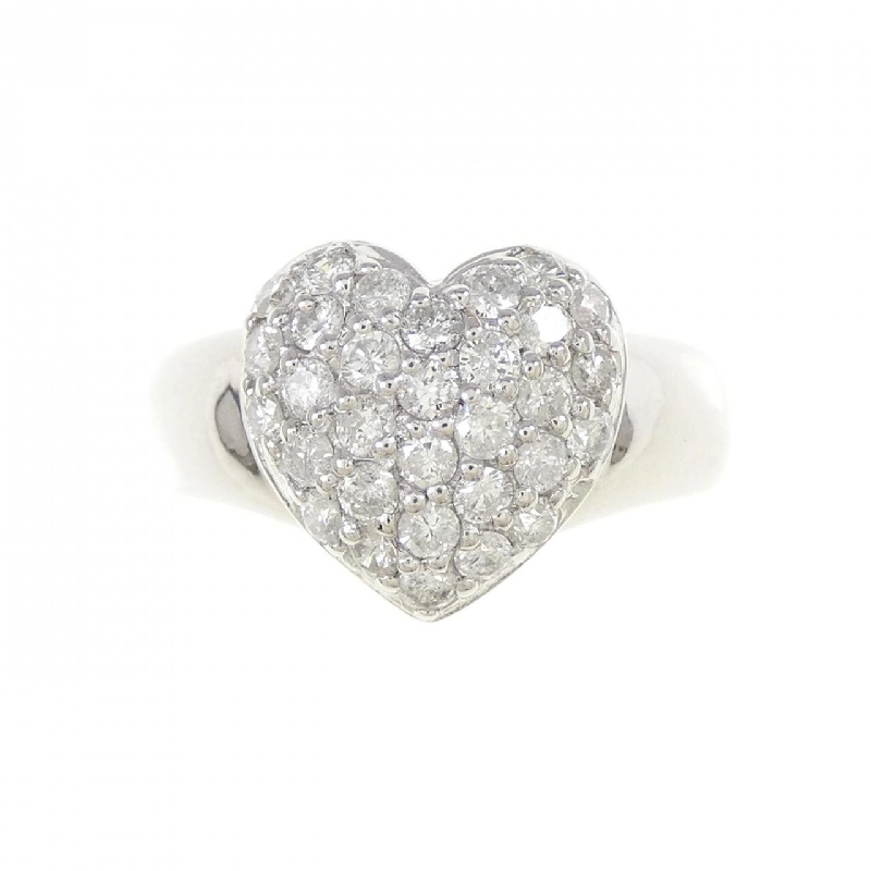Nhẫn kim cương pavé hình trái tim PT900 0.70CT 669833