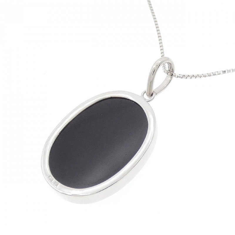 K18WG Mặt dây chuyền ngọc bích - Hàng hiệu Authentic 860345