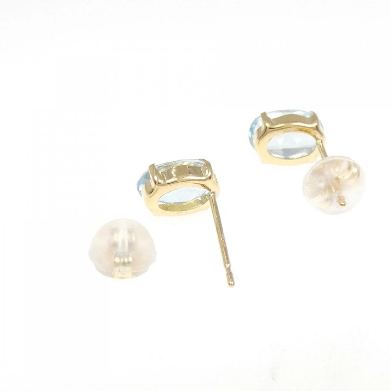 K18YG Blue Topaz Bông tai - Hàng hiệu Chính hãng 868898