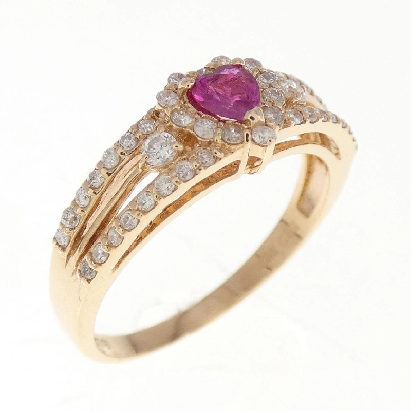 Nhẫn ruby hình trái tim K18PG 0.24CT 670341
