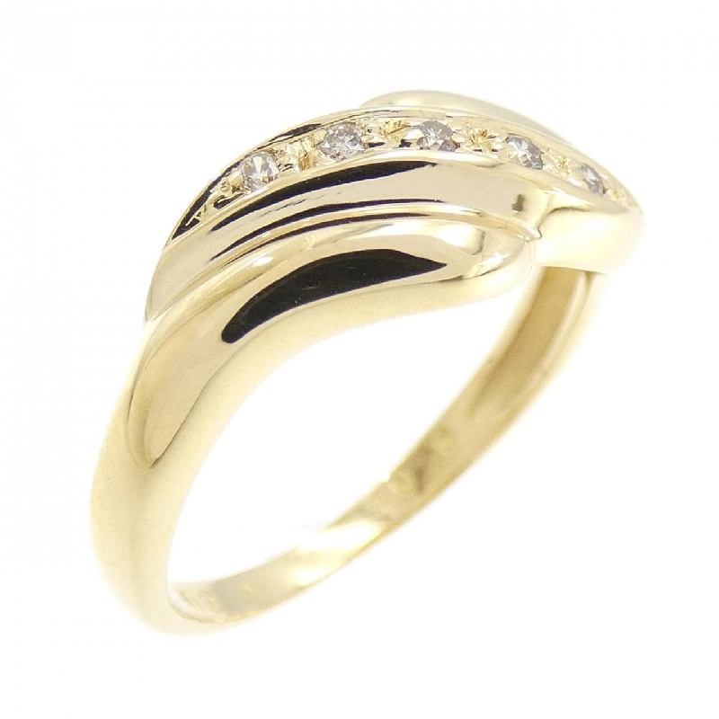 Nhẫn kim cương K18YG 0.04CT 670208