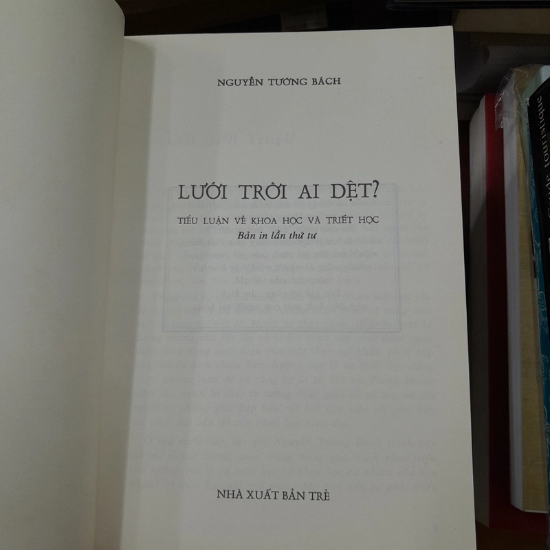 Lưới Trời Ai Dệt? - Nguyễn Tường Bách 389090