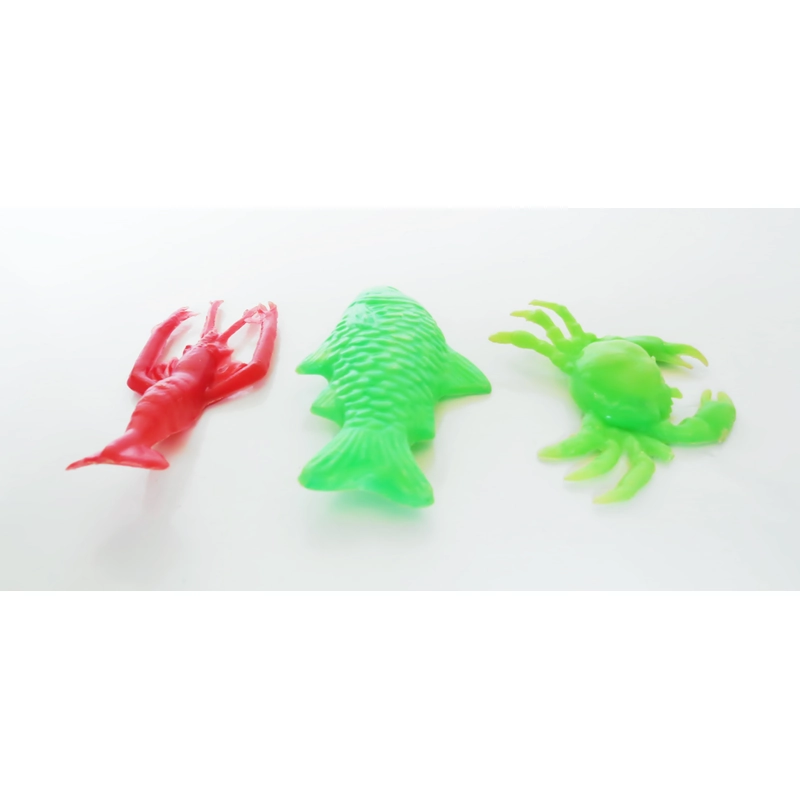 Lô tôm, cua, cá nhựa mini trong bộ chơi đồ hàng xưa phiên bản tuổi thơ 9x 454953