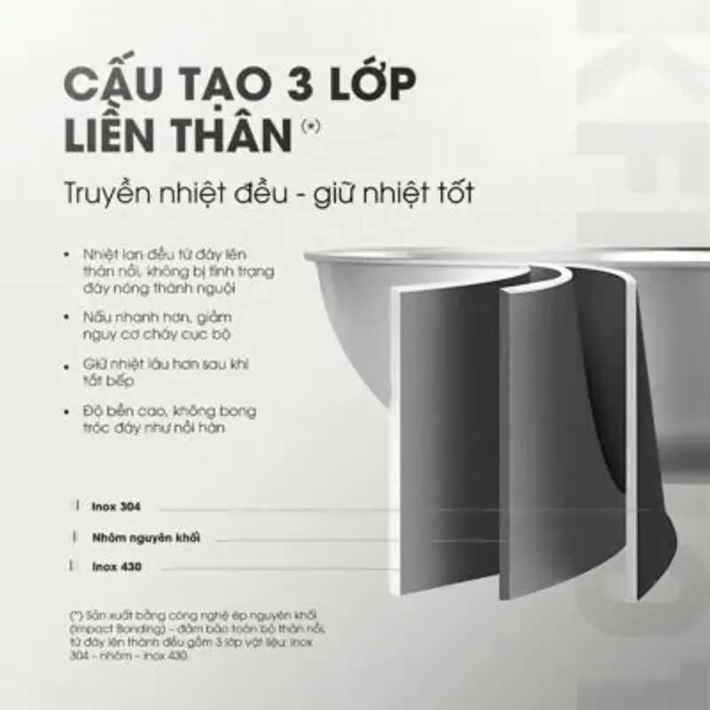 Chảo rán inox liền khối cao cấp KALITE KFP2401 779397