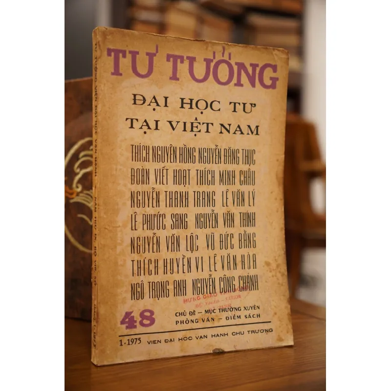 Tạp chí Tư Tưởng - Viện Đại Học Vạn Hạnh 719380