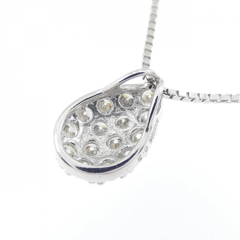 K18WG Pave Diamond Necklace 0.3CT - Hàng hiệu Chính hãng 857217