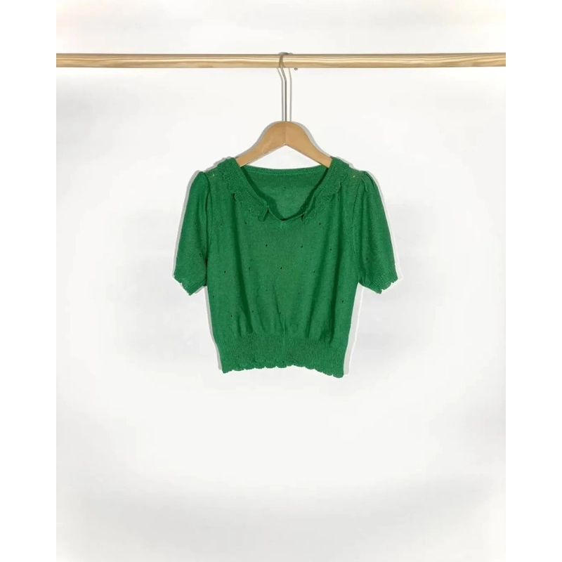 Áo Crochet Hiệu Hàn form Croptop Size S M  443498