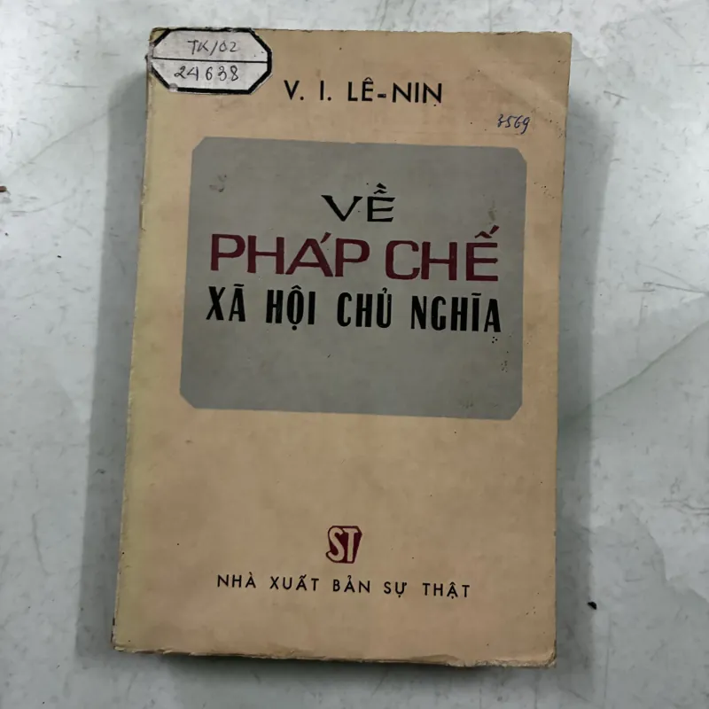 Về pháp chế xã hội chủ nghĩa - Lênin - 1977s 1024708