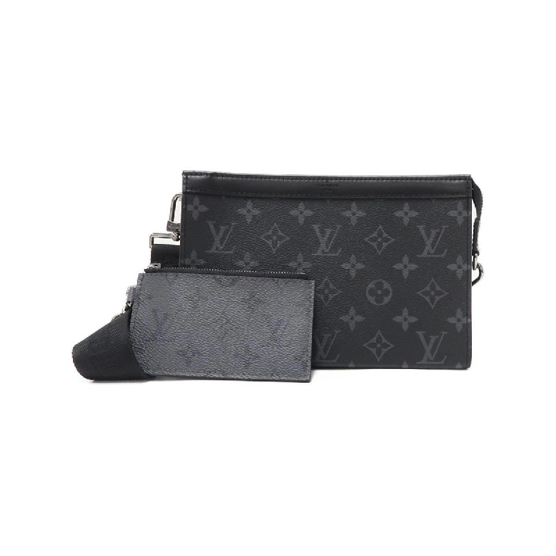【Sản phẩm chưa sử dụng】Ví đeo tay Louis Vuitton Monogram Eclipse Reverse Gaston M81124 613670