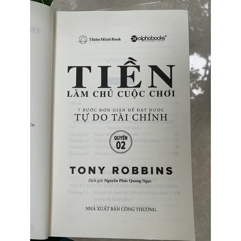 TIỀN LÀM CHỦ CUỘC CHƠI (QUYỂN 2) - TONY ROBBINS 549373