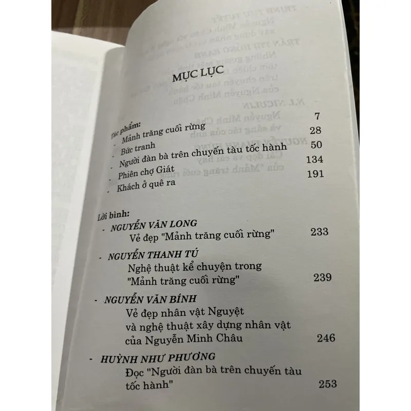 Nguyễn minh Châu tác phẩm và lời bình 697124
