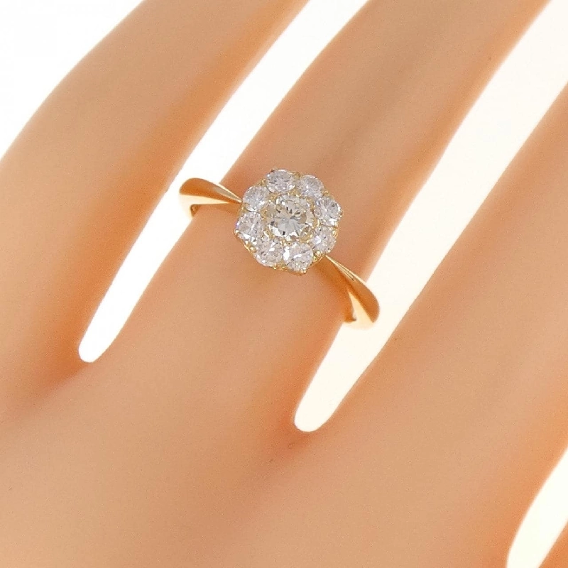 Nhẫn kim cương K18YG 0.51CT 672029