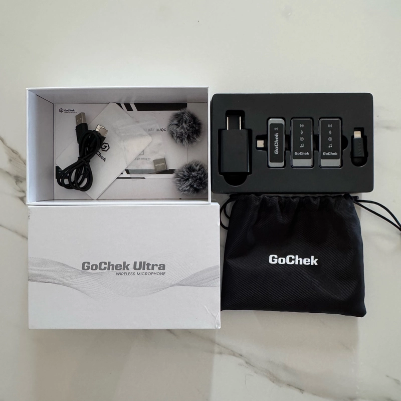 Micro thu âm không dây GoChek Ultra S24 - Bộ 02 mic không hộp sạc 536144