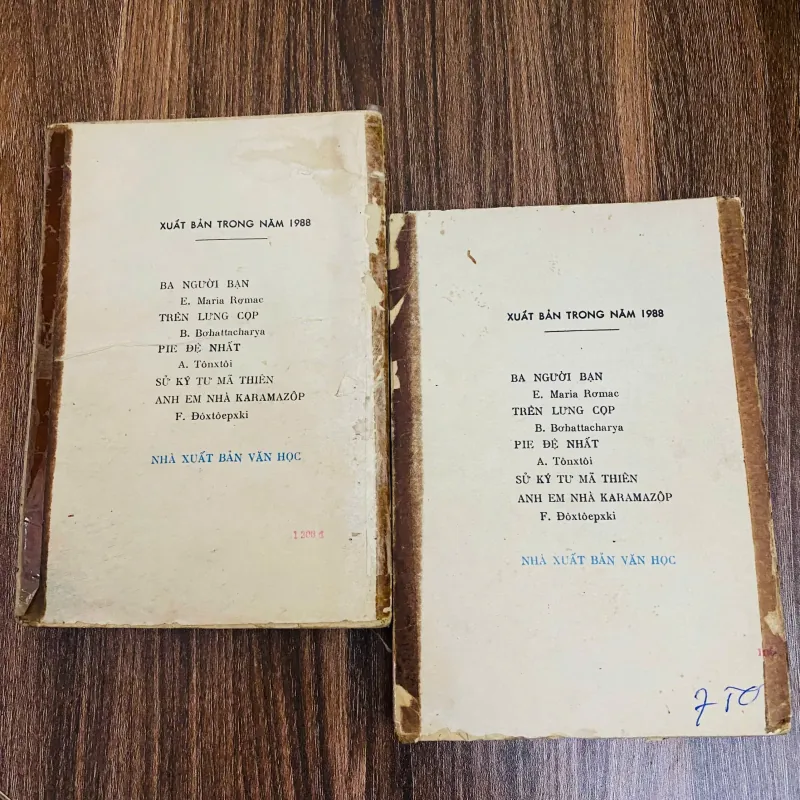 SÁCH BAO CẤP - BA NGƯỜI BẠN - ERICH MARIA RƠ MAC (TRỌN BỘ 2 TẬP)#HATRA 934643