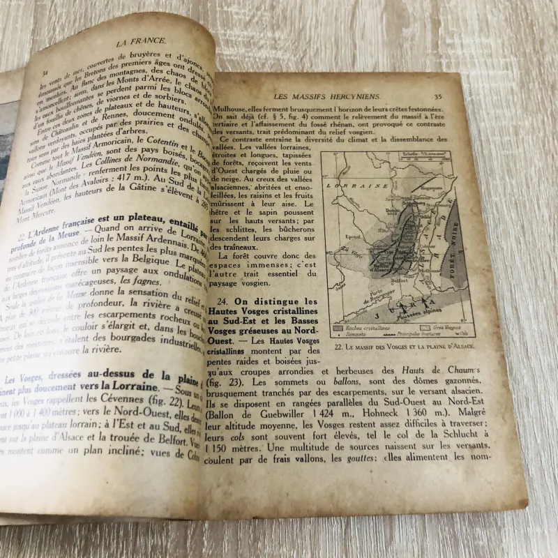 Sách địa lý Pháp xưa – in từ thời 1940 971728