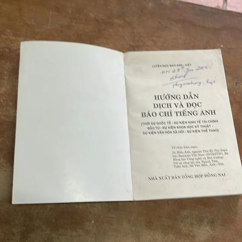 HƯỚNG DẪN DỊCH VÀ ĐỌC BÁO CHÍ TIẾNG ANH- LÊ HIẾU ÁNH 602062