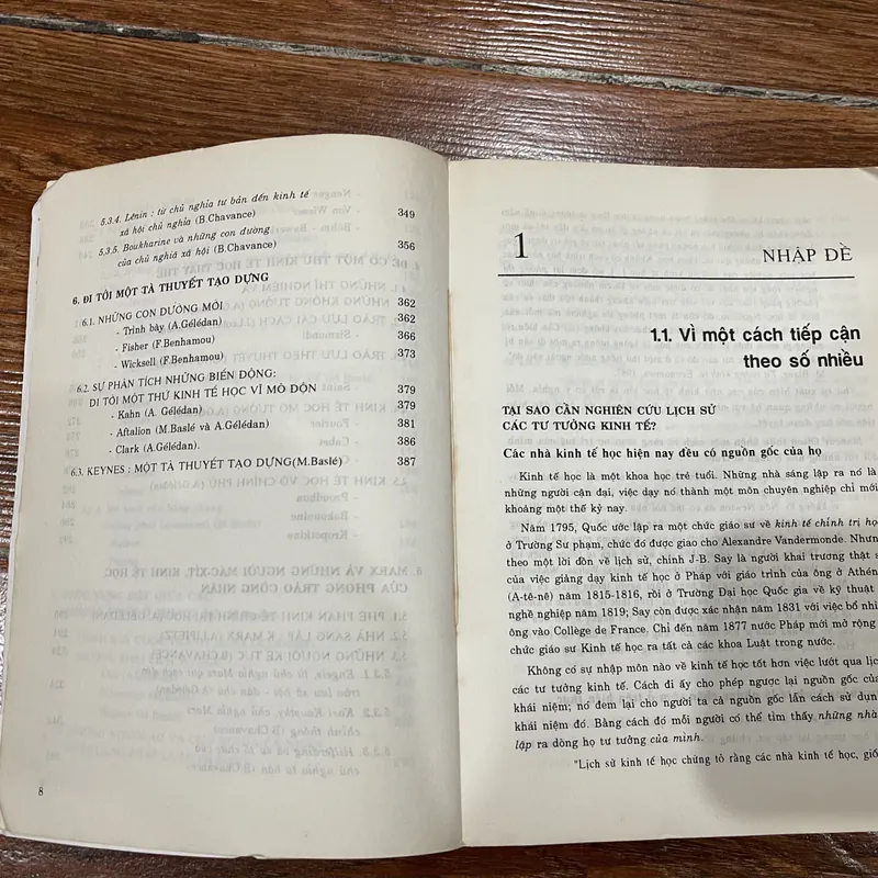 LỊCH SỬ TƯ TƯỞNG KINH TẾ bộ 2 tập -  Giáo Sư A. GÉLÉDAN chủ biên (6) 703720