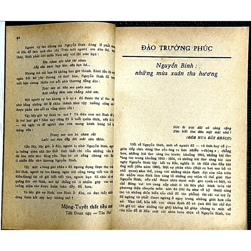 NGUYỄN BÍNH - Tạp chí VĂN miền Nam VN trước 1975 1023184