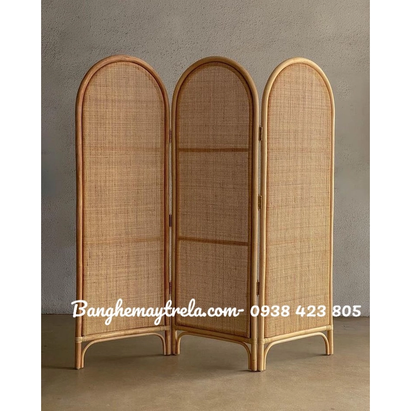 Bình phong mây tự nhiên trang trí 444272
