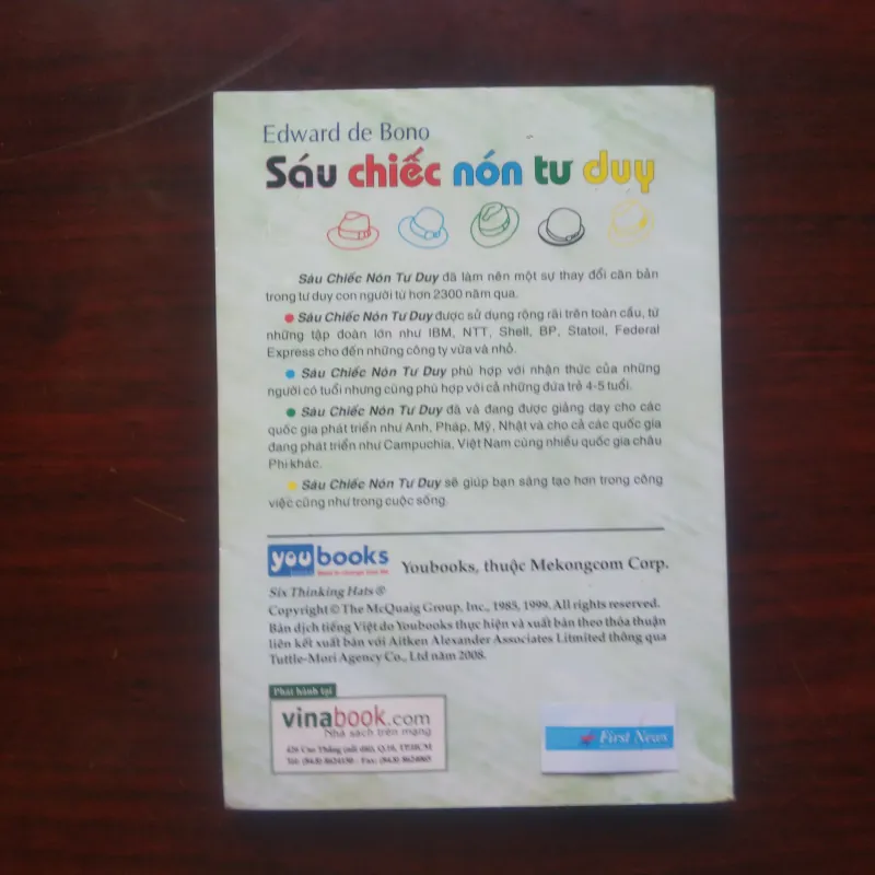 [Sách Quản Trị] Six Thinking Hats - Sáu Chiếc Nón Tư Duy (Edward De Bono) 992324