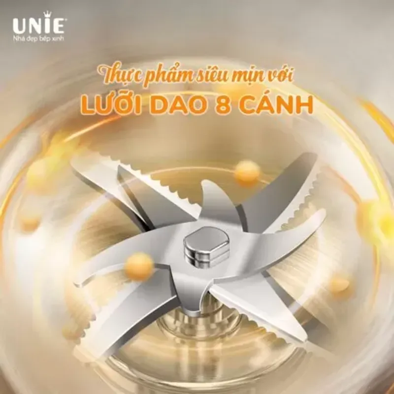 Máy làm sữa hạt UNIE UMB09 800ml, 6 chức năng, nắp chống ồn, công suất cao 578101