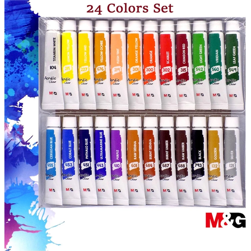 Bộ màu Acrylic M&G - 24 màu - APLN6595 308964