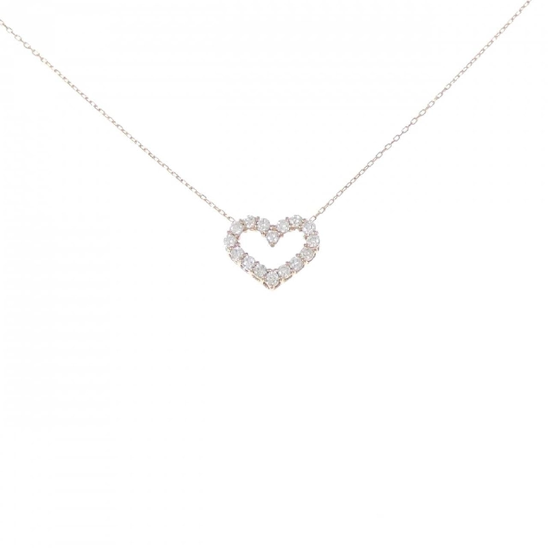 K18PG Dây chuyền hình trái tim kim cương 0.30CT - Hàng hiệu Authentic 861765