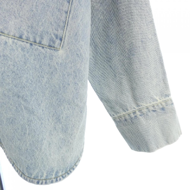 【Mã giảm giá】Áo khoác denim Christian Wijnants 640115
