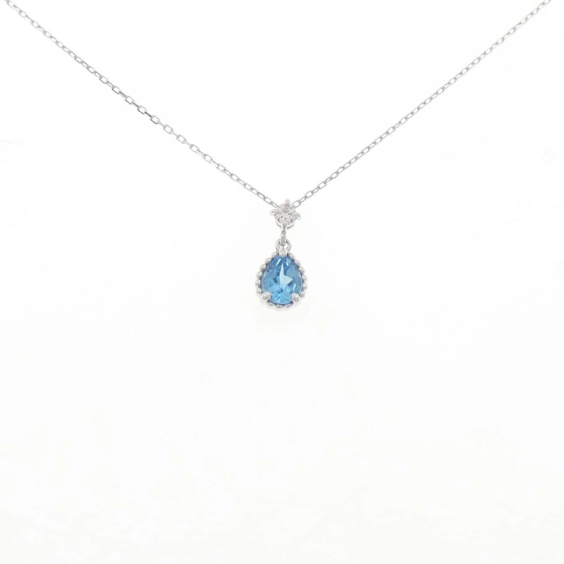 K10WG Blue Topaz Necklace - Hàng hiệu Authentic 856378