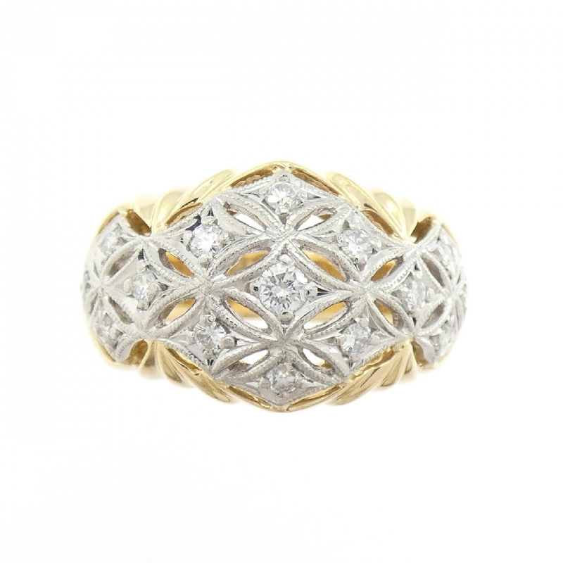 Nhẫn kim cương K18YG/PT900 0.37CT - Hàng hiệu Authentic 854269