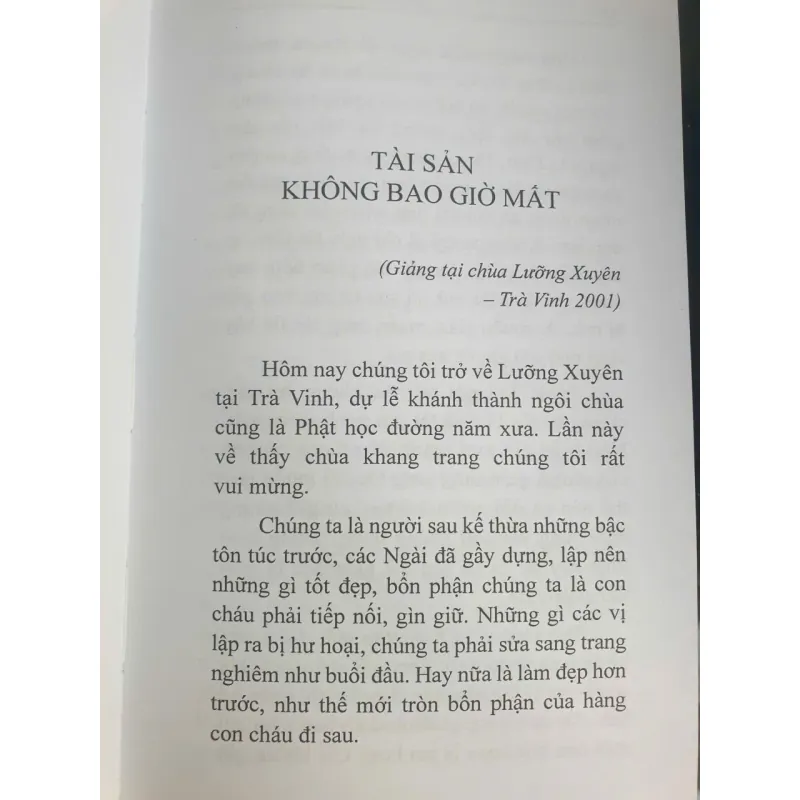 Sách Tài sản không bao giờ mất - HT. Thích Thanh Từ 973351