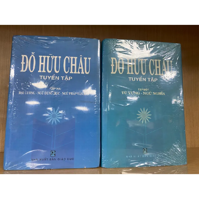 Đỗ Hữu Châu tuyển tập (bìa cứng) -Tập 1 : Từ vựng -từ nghĩa -Tập 2: Đại cưng-Ngũ Dụng Học-Ngữ pháp văn bản (Bộ 2 tập ) STB1227 Blogmeo 27525 587576