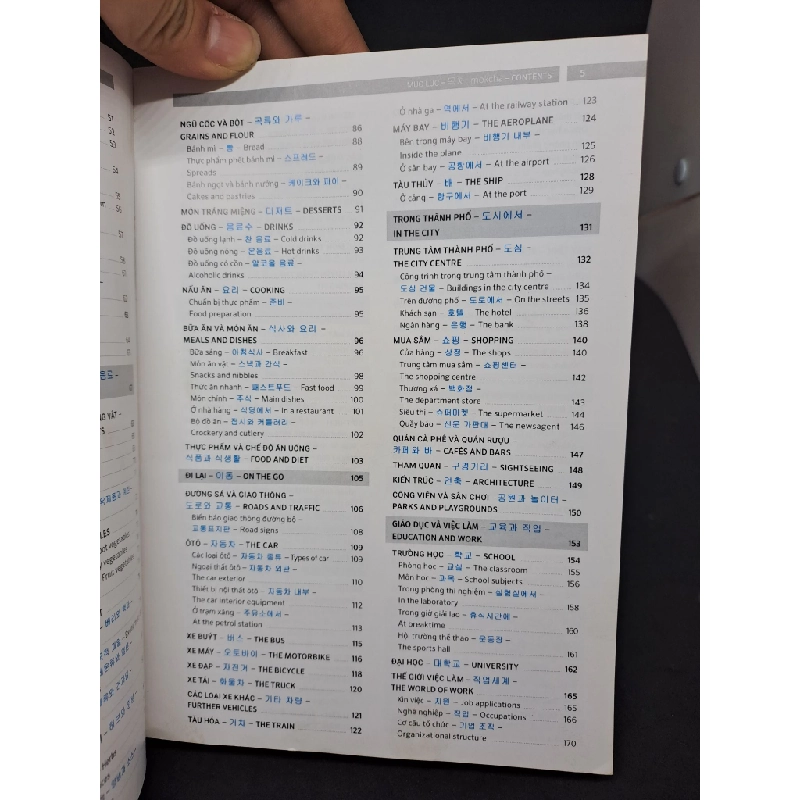 Trilingual visual dictionary vietnamese Korean English mới 90% HPB.HCM1407 34076