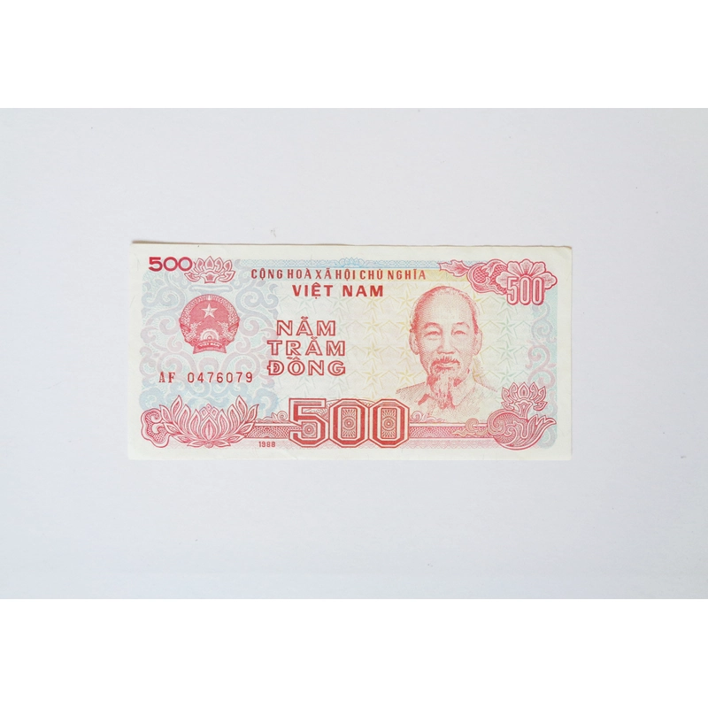 Tờ tiền 500 đồng xưa (AF 0476079) 377499