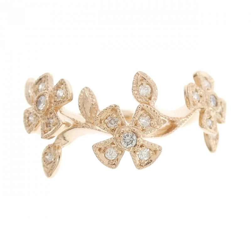 Nhẫn kim cương hoa K18PG 0.15CT 670723