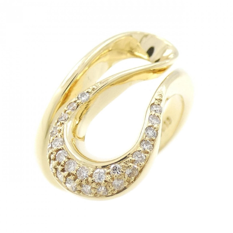 Nhẫn kim cương K18YG 0.19CT 673443