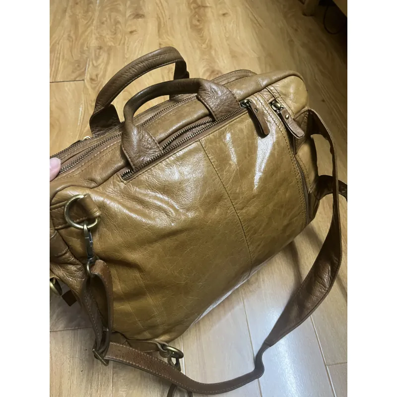 Balo nam 29x40x12 da thật 2hand 1013067