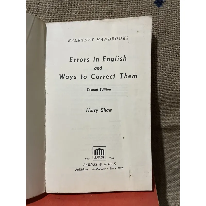 ERRORS in ENGLISH and Ways to Correct Them- sách tiếng Anh  799337