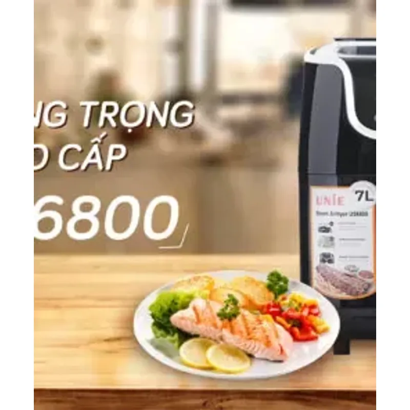 Nồi chiên hơi nước UNIE STEAM US6800 dung tích 7L, chiên-nướng-hấp 3 in1, mới 100% 706272