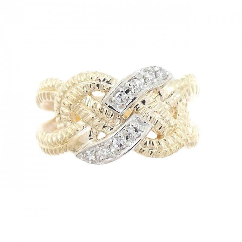 Nhẫn kim cương K14YG/K14WG - Hàng hiệu Authentic 850116