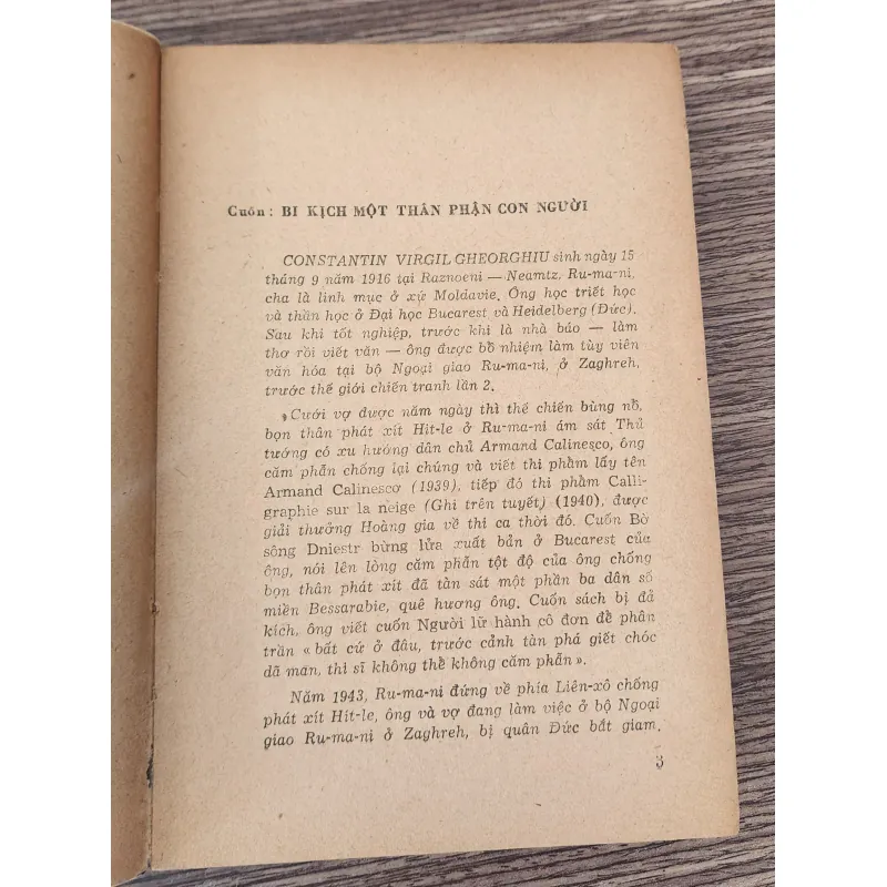 Tiểu thuyết KIẾP ĐỌA ĐÀY CÙNG MỘT KIẾP NGƯỜI (Nhà văn/Tu sĩ C. V. Gheorghiu) 783998