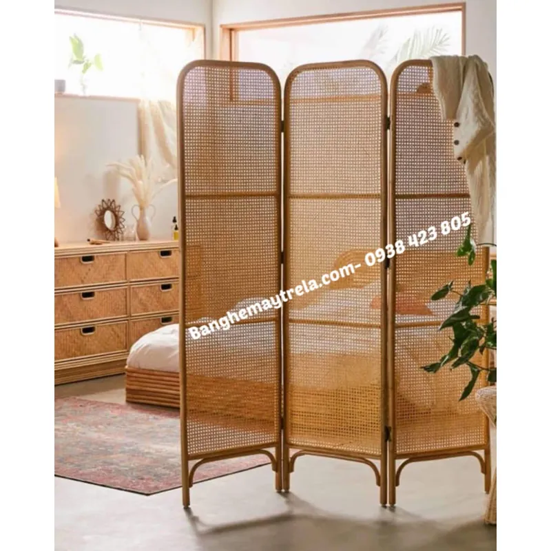 Bình phong mây tự nhiên lưới mắt cáo giá rẻ 599729
