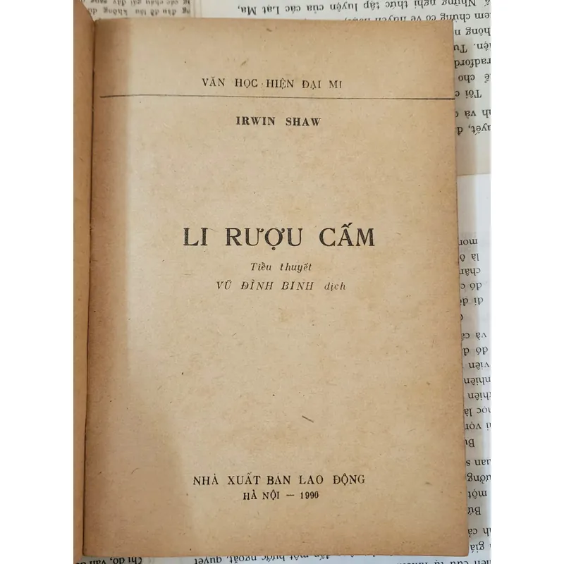 [Văn học Mỹ] - LI RƯỢU CẤM, tác giả: Irwin Shaw 716965