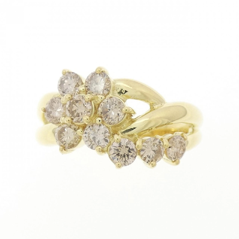 Nhẫn kim cương hoa K18YG 0.98CT - Hàng hiệu Authentic 851479