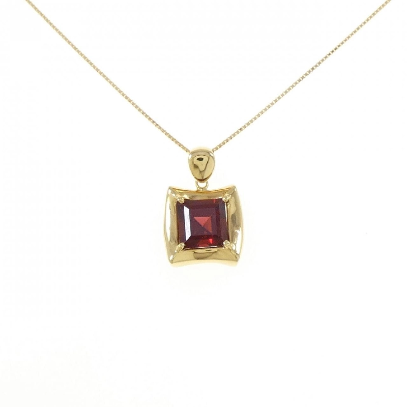 K18YG Garnet Necklace - Hàng hiệu Authentic 858689